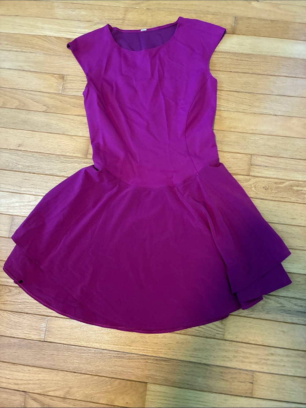 lululemon athletica Magenta Cap-Sleeve Skater Dress